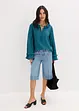 Bermuda in jeans low stretch, vita media, bonprix