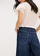Bermuda in jeans low stretch, vita media, bonprix