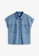 Camicia di jeans boxy cropped, bonprix