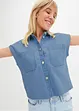 Camicia di jeans boxy cropped, bonprix