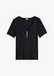 Maglia a costine con cerniera, bonprix