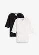 T-shirt in puro cotone biologico (pacco da 2), bonprix
