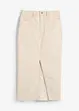 Gonna di jeans con spacco, bonprix