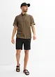 Camicia a maniche corte in viscosa, slim fit, bonprix