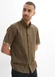 Camicia a maniche corte in viscosa, slim fit, bonprix