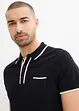 Polo con dettagli a contrasto, bonprix