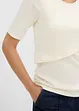 Maglia prémaman / da allattamento a coste in puro cotone biologico (pacco da 2), bonprix