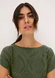 Maglia con ricami traforati, bonprix