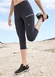 Leggings capri funzionali ad asciugatura rapida, bonprix
