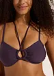 Reggiseno bikini a bustier con anello, bonprix