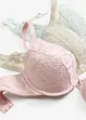 Reggiseno push-up con pizzo fine (pacco da 3), bonprix
