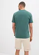 Maglia serafino a maniche corte in puro cotone biologico (pacco da 2), bonprix