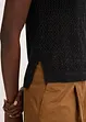 Top in maglia traforata con fili metallizzati, bonprix