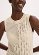 Top in maglia traforata con fili metallizzati, bonprix