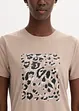 T-shirt con stampa leopardata, bonprix