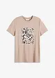 T-shirt con stampa leopardata, bonprix