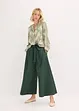 Pantaloni in popeline di cotone e cintura (set 2 pezzi), bonprix