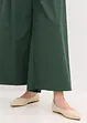 Pantaloni in popeline di cotone e cintura (set 2 pezzi), bonprix