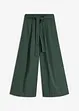 Pantaloni in popeline di cotone e cintura (set 2 pezzi), bonprix