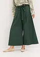 Pantaloni in popeline di cotone e cintura (set 2 pezzi), bonprix