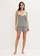 Pigiama estivo con pizzo raffinato, bonprix
