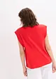 Top con inserto a coste sulla manica, bonprix