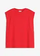Top con inserto a coste sulla manica, bonprix