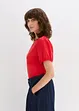 Maglia in jersey con maniche in popeline di cotone, bonprix