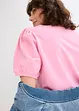 Maglia in jersey con maniche in popeline di cotone, bonprix