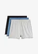 Pantaloncini da pigiama in puro cotone biologico (pacco da 3), bonprix