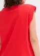 Top con inserto a coste sulla manica, bonprix