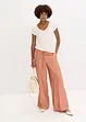 Pantaloni a palazzo effetto lucido, bonprix