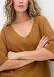 Maglia in puro cotone a trama operata, bonprix