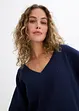 Maglia in puro cotone a trama operata, bonprix