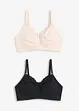Reggiseno allattamento senza ferretto con cotone biologico (pacco da 2), bonprix