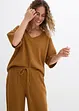 Pantaloni operati in puro cotone, bonprix
