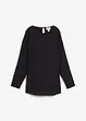 Tunica oversize in misto viscosa crinkle operato, bonprix