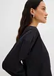 Tunica oversize in misto viscosa crinkle operato, bonprix