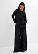Tunica oversize in misto viscosa crinkle operato, bonprix