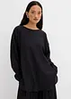 Tunica oversize in misto viscosa crinkle operato, bonprix
