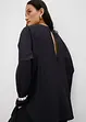 Tunica oversize in misto viscosa crinkle operato, bonprix