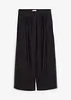 Pantaloni a palazzo in misto viscosa strutturato effetto crinkle, bonprix