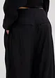 Pantaloni a palazzo in misto viscosa strutturato effetto crinkle, bonprix