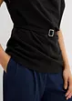 Top in crêpe strutturato con arricciatura alle spalle, bonprix