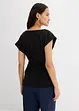 Top in crêpe strutturato con arricciatura alle spalle, bonprix