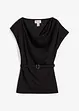Top in crêpe strutturato con arricciatura alle spalle, bonprix