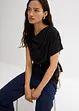 Top in crêpe strutturato con arricciatura alle spalle, bonprix