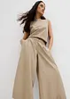 Pantaloni culotte ampi in puro cotone, bonprix