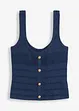 Top in maglia con effetto metallizzato, bonprix
