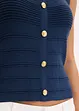 Top in maglia con effetto metallizzato, bonprix